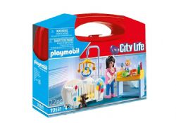 PLAYMOBIL CITY LIFE - VALISETTE CHAMBRE DE BÉBÉ #70531